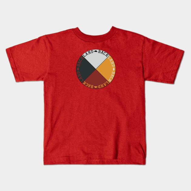 Land back Kids T-Shirt by @johnnehill